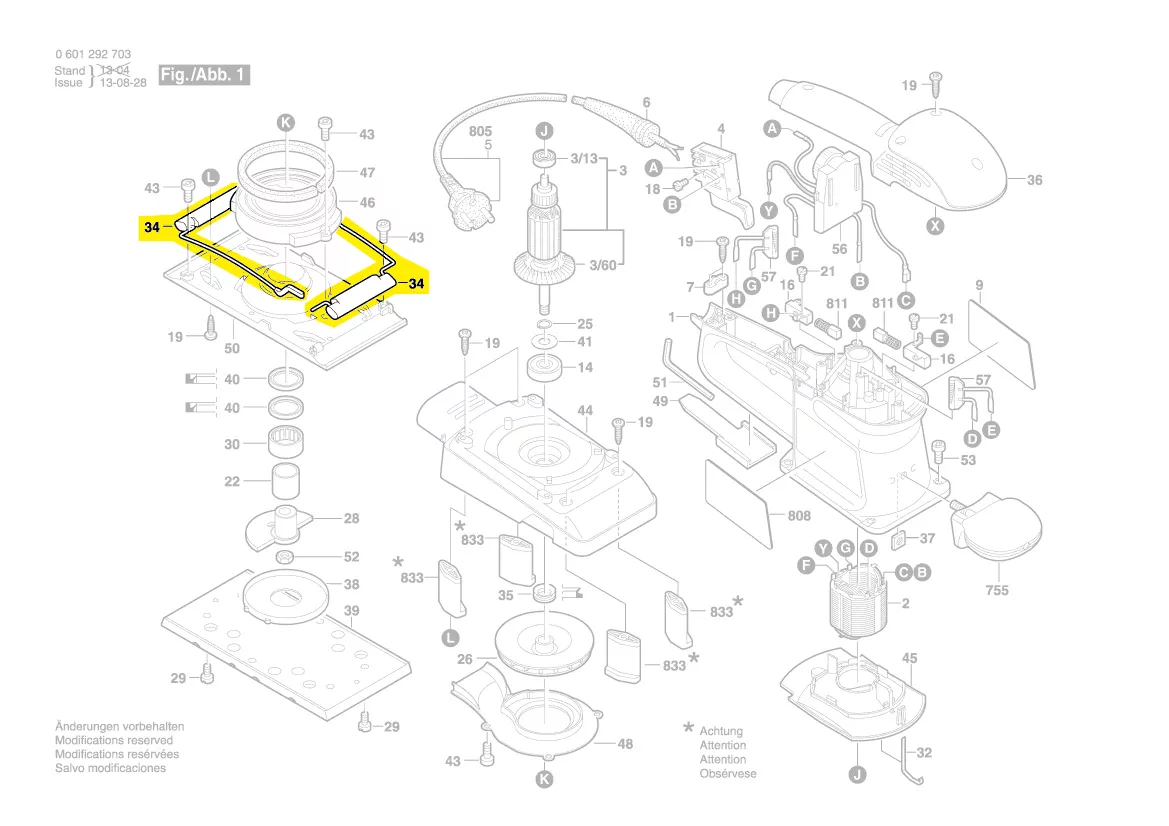 étrier de blocage GSS 230 A et GSS 230 AE Bosch